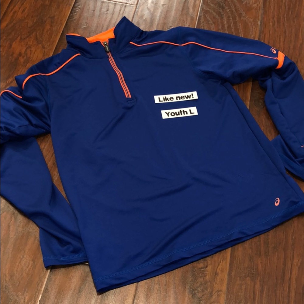 Asics 1/4 zip jacket.  Boys L 14/16